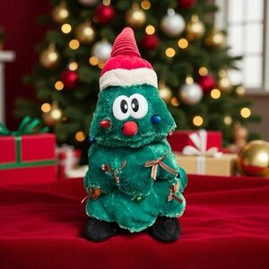 Sound N Light Animated Dancing Singing Plush Rockin Around the Christmas Tree